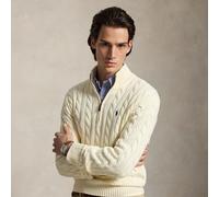 Polo Ralph Lauren - Pull demi-zippé en coton torsadé Bianco - Abbigliamento S Bianco