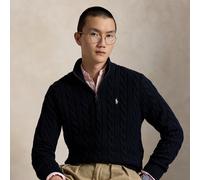 Polo Ralph Lauren Maglia in cotone a trecce con cerniera XL Blue