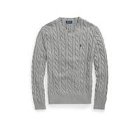 Polo Ralph Lauren Maglia in cotone a trecce L Grigio rossastro mélange