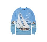 Polo Ralph Lauren Maglia in cotone e lino con panorama XL Blu multicolore