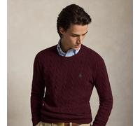 Polo Ralph Lauren Maglia in lana e cashmere a trecce L Red