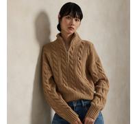 Polo Ralph Lauren Maglia in lana e cashmere a trecce XS Tan