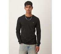 Polo Ralph Lauren - Maglietta a maniche lunghe custom fit nera in cotone pima con icona del logo-Nero M