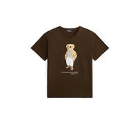 Polo Ralph Lauren Maglietta blu chiaro / marrone chiaro / marrone scuro / bianco Donna Polo Ralph Lauren XXS