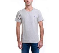 Polo Ralph Lauren Maglietta da Uomo con Scollo Rotondo Big Pony, Grigio (Grey Heather A0004), M