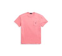 Polo Ralph Lauren Maglietta in cotone e lino con tasca M Rosa del deserto