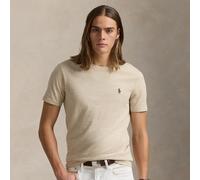 Polo Ralph Lauren - T-shirt custom fit beige mélange con icona del logo-Neutro 2XL