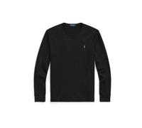 Polo Ralph Lauren - Maglietta a maniche lunghe custom fit nera in cotone pima con icona del logo-Nero S