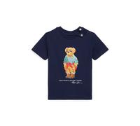 Polo Ralph Lauren Maglietta Polo Bear in jersey 18 MESI Blu navy crociera/Orsetto