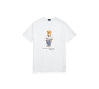 Polo Ralph Lauren Maglietta Polo Bear in jersey TALL L Orso preppy bianco