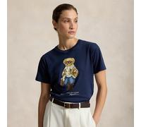 Polo Ralph Lauren Maglietta Winter Polo Bear in cotone L Blue