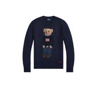 Polo Ralph Lauren - Maglione Jacquard Polo Bear - - Knitwear - Donna - Blu - L