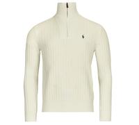 Polo Ralph Lauren Maglione PULL 1/2 ZIP EN LAINE MELANGE in Bianco EU S