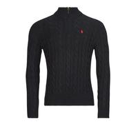 Polo Ralph Lauren Maglione PULL DEMI ZIP EN MAILL TORSADEE in Nero EU XL