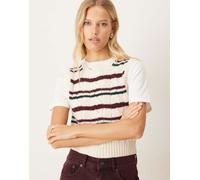 Polo Ralph Lauren - Maglione senza maniche a trecce color crema a righe-Multicolore XL