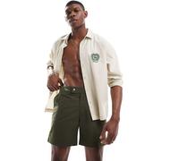 Polo Ralph Lauren - Monaco Icon Lux - Pantaloncini da bagno taglio medio vestibilità classica in nylon verde scuro con logo W32