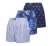 Polo Ralph Lauren - Open Boxer 3-Pack - - Underwear - Uomo - Blu - S