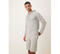 Polo Ralph Lauren - Pantaloncini da casa grigio mélange con logo a icona in coordinato L