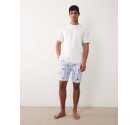 Polo Ralph Lauren - Pantaloncini del pigiama a righe blu con grafica Bear-Blu navy M