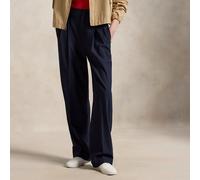 Polo Ralph Lauren Pantaloni Bacall in faglia di misto lana 52 Blue