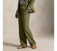 Polo Ralph Lauren Pantaloni dritti in canapa e lino IT 42 Green