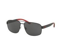Polo Ralph Lauren Ph 3112 Occhiali Da Sole Uomo Nero Pilot Grigio 62mm
