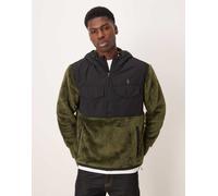 Polo Ralph Lauren - Pile ibrido soffice verde con zip corta e logo a icona M