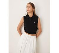 Polo Ralph Lauren - Polo corta senza maniche nera-Nero XL