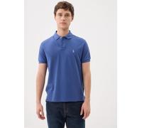 Polo Ralph Lauren - Polo coupe ajustée en piqué 710782592 Blu - Abbigliamento L Blu