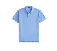 Polo in piqué custom slim fit Blu XL Tinta unita