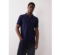 Polo Ralph Lauren - Polo in cotone pima blu navy con logo e vestibilità slim personalizzata con colletto Johnny L