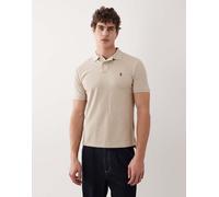Polo Ralph Lauren - Polo slim in piqué beige con logo-Bianco L