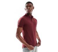 Polo Ralph Lauren - Polo slim in piqué bordeaux con logo-Rosso S