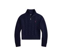 Polo Ralph Lauren - Pull col camionneur demi zip - - Knitwear - Donna - Blu - L