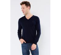 Polo Ralph Lauren - Pull col en V en laine lavable Slim Fit 710946142 Blu - Abbigliamento M Blu