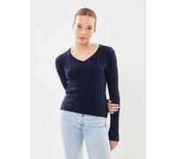 Polo Ralph Lauren - Pull col en V torsadé en coton Blu - Abbigliamento XXL Blu
