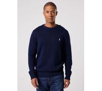Polo Ralph Lauren - Pull col rond en coton 710810846 Blu - Abbigliamento L Blu