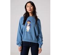 Polo Ralph Lauren - Pull col rond Polo Bear molleton léger 2 Blu - Abbigliamento XS Blu
