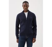 Polo Ralph Lauren - Pull côtelé entièrement zippé en coton Blu - Abbigliamento M Blu