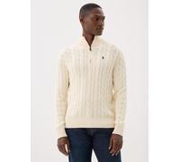 Polo Ralph Lauren - Pull demi-zippé en coton torsadé Bianco - Abbigliamento L Bianco