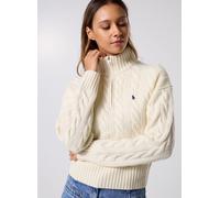 Polo Ralph Lauren - Pull demi-zippé en laine et cachemire Bianco - Abbigliamento XL Bianco