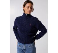 Polo Ralph Lauren - Pull demi-zippé en laine et cachemire Blu - Abbigliamento L Blu