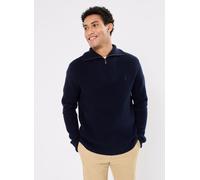 Polo Ralph Lauren - Pull demi-zippé laine et coton gaufrés Blu - Abbigliamento XXL Blu