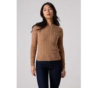 Polo Ralph Lauren - Pull torsadé à col rond en coton 2119717 Marrone - Abbigliamento XL Marrone