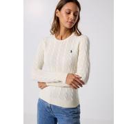 Polo Ralph Lauren - Pull torsadé à col rond en coton 2119718 Bianco - Abbigliamento S Bianco