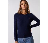 Polo Ralph Lauren - Pull torsadé à col rond en coton 211971869 Blu - Abbigliamento XXL Blu