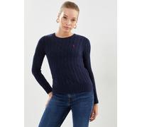 Polo Ralph Lauren - Pull torsadé à col rond en coton Blu - Abbigliamento L Blu