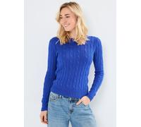 Polo Ralph Lauren - Pull torsadé à col rond en coton Blu - Abbigliamento XS Blu