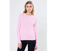 Polo Ralph Lauren - Pull torsadé à col rond en coton Rosa - Abbigliamento XL Rosa