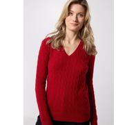 Polo Ralph Lauren - Pull torsadé à col V en coton Rosso - Abbigliamento M Rosso